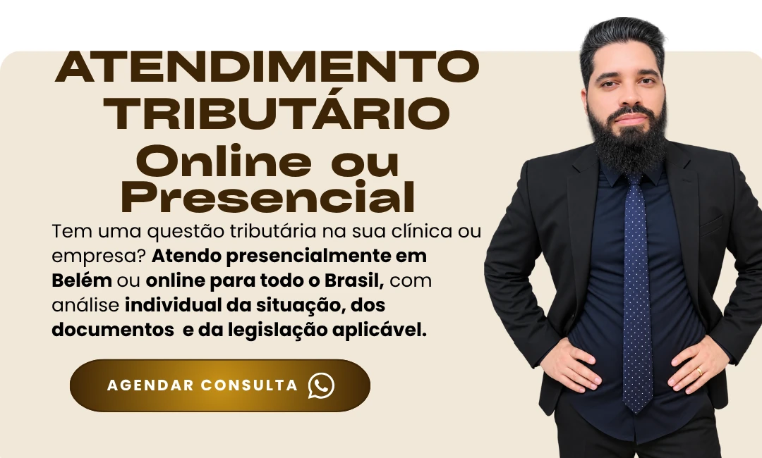 Atendimento tributário online ou presencial. Agendar consulta pelo WhatsApp.